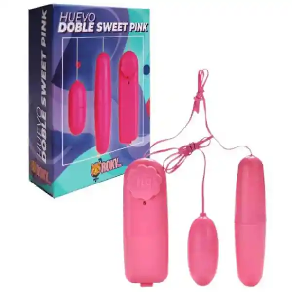 Huevo Vibrador Doble Sweet Pink Rosado