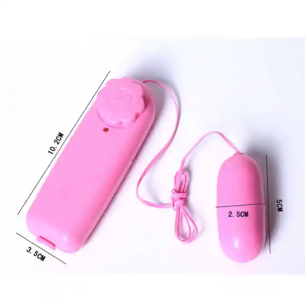 Huevo Vibrador Rose Queen Alámbrico Rosado