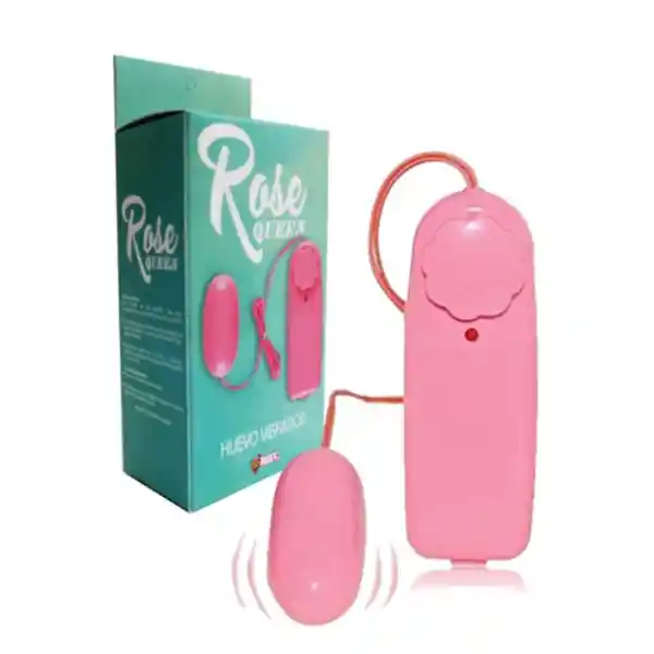 Huevo Vibrador Rose Queen Alámbrico Rosado