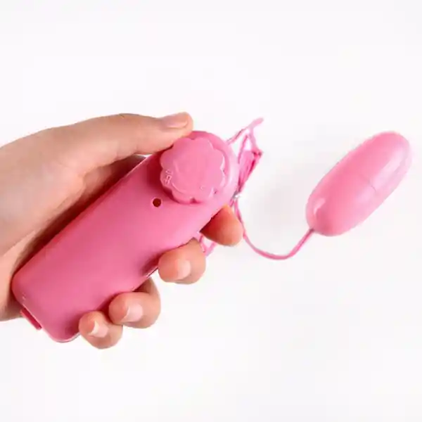 Huevo Vibrador Rose Queen Alámbrico Rosado