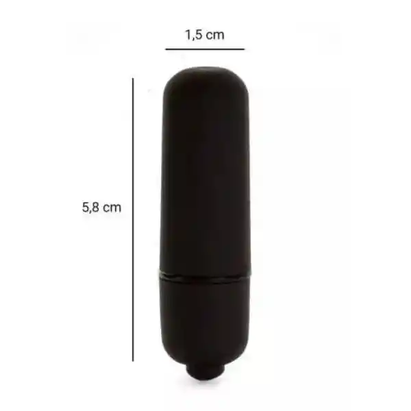Bala Vibradora Silicona Color Negro