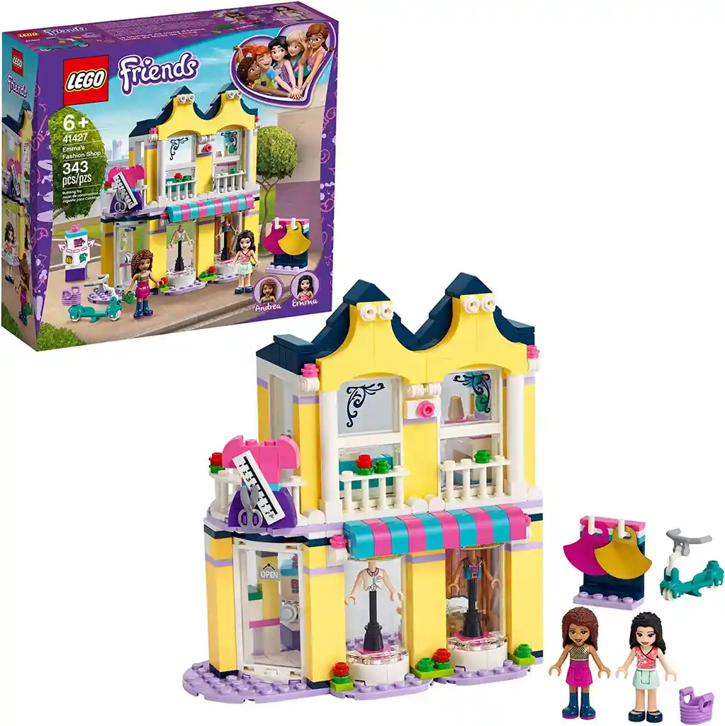 Lego Friends Lego Emma Tienda De Ropa 41427 Original