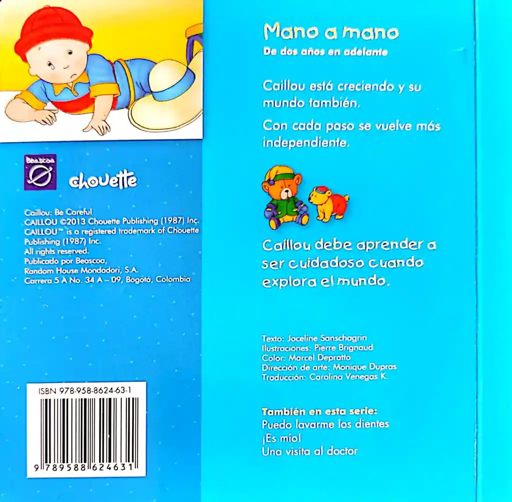 Libro Para Niños Caillou ¡ten Cuidado! Niños Y Bebes