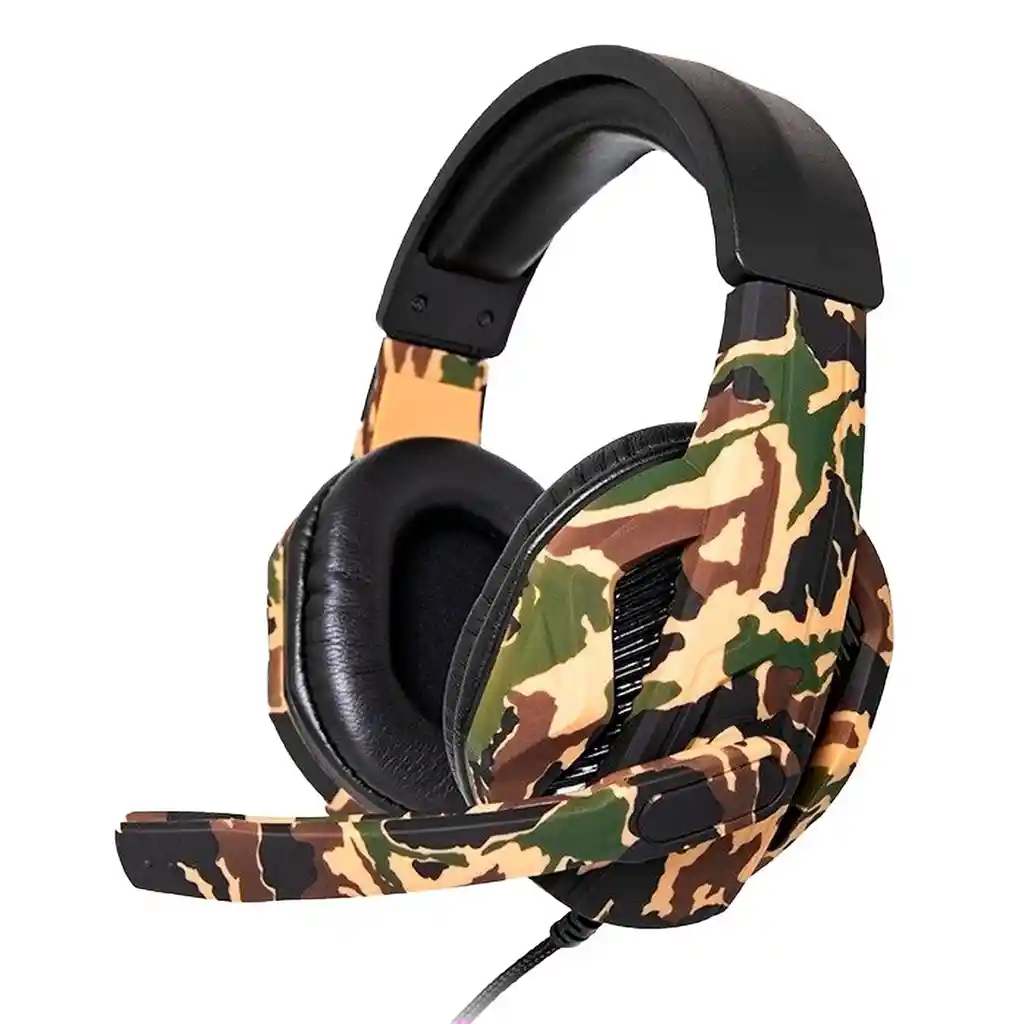 Audifonos Gamer Camuflado Militar Con Microfono Sonido 360 Dayoshop