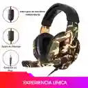 Audifonos Gamer Camuflado Militar Con Microfono Sonido 360 Dayoshop