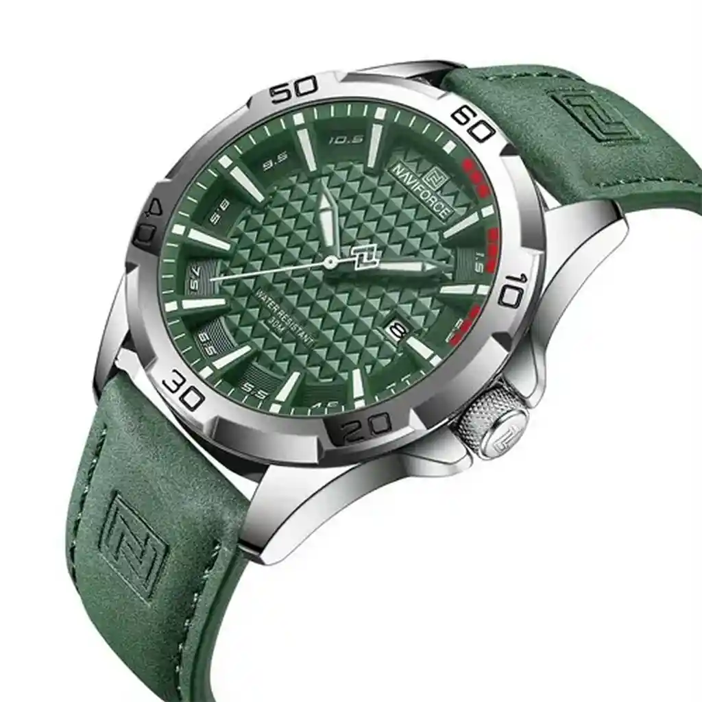 Reloj Naviforce Original Nf 8023 Verde + Estuche Dayoshop