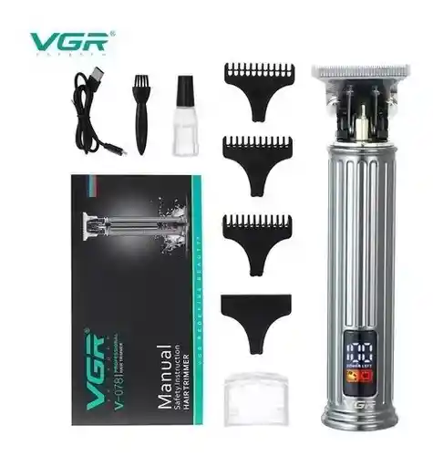 Maquina Peluquera Patillera Vgr 078 Inalámbrica Profesional