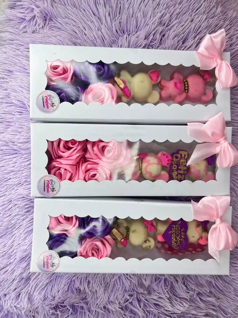 Rosas Eterna Osito Choco