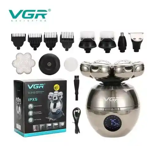 Maquina Shaver Vgr V-315 Peluquera 5 En 1 Barbera Recargable