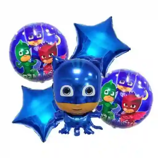 Kit Set Globo Feliz Cumpleaño Globo Pj Mask Super Heroes Dayoshop