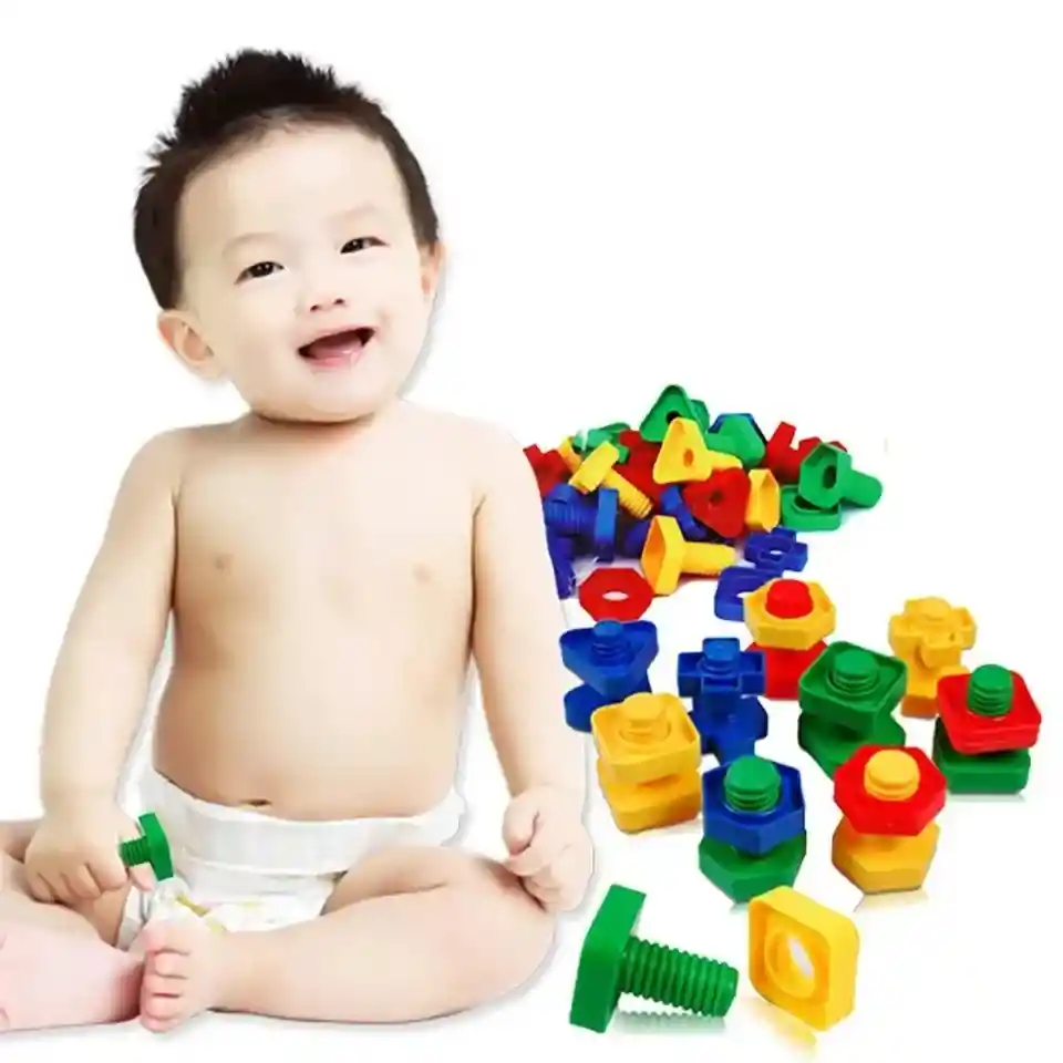 Juego De Construcción 3d De Tornillos Y Tuercas Para Niños. 40 Unids