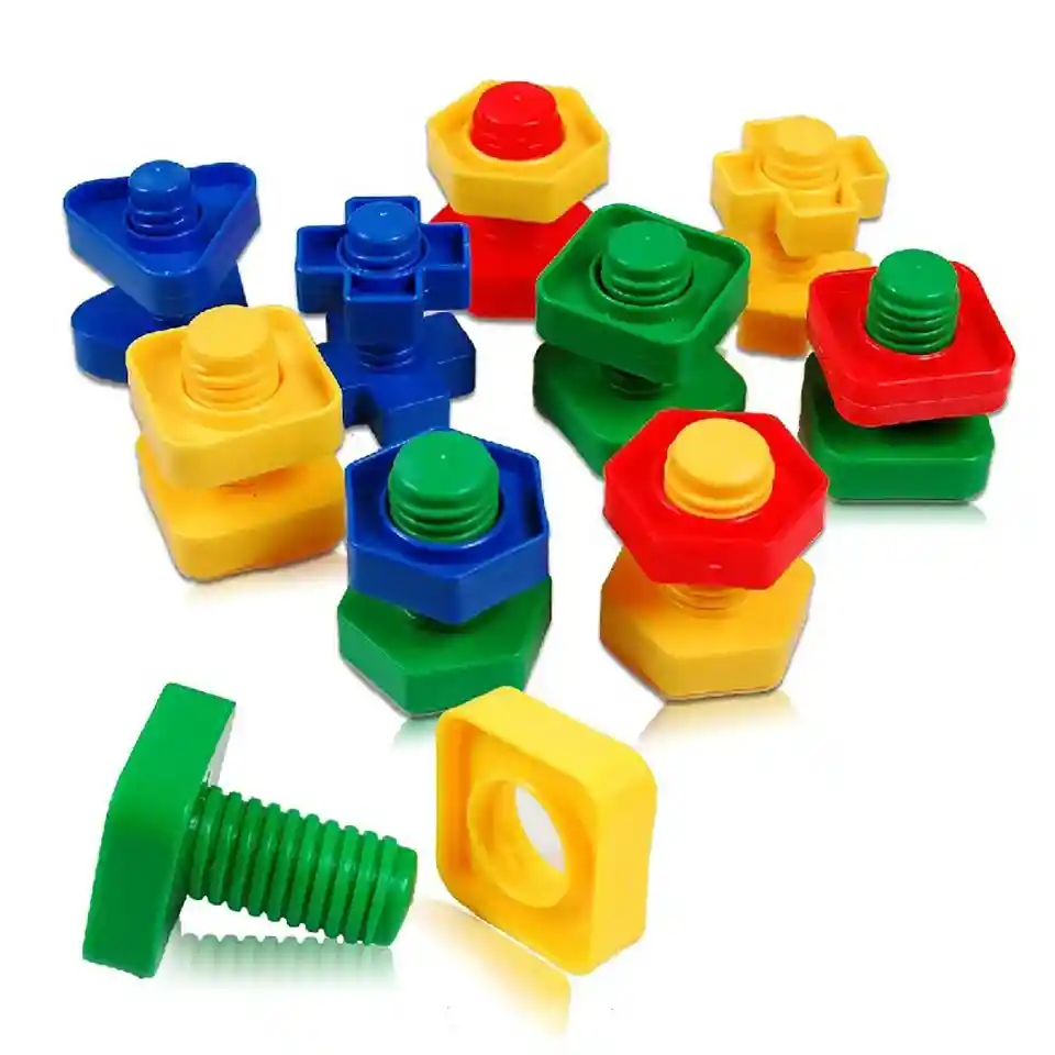 Juego De Construcción 3d De Tornillos Y Tuercas Para Niños. 40 Unids