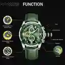 Reloj Naviforce Original Nf 8020 Cuero Verde + Estuche Dayoshop