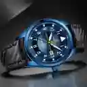 Reloj Naviforce Original Nf 8022 Cuero Azul + Estuche Dayoshop