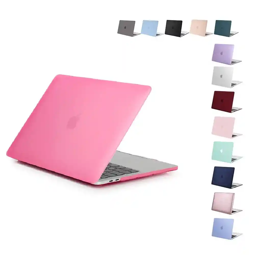 Carcasa Protector Para Macbook Pro 14 Chip M1 A M5 2021 A 2025 Antideslizante Mate - Color Rosado