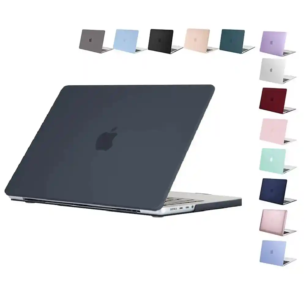 Carcasa Protector Para Macbook Pro 14 Chip M1 A M5 2021 A 2025 Antideslizante Mate - Color Negro