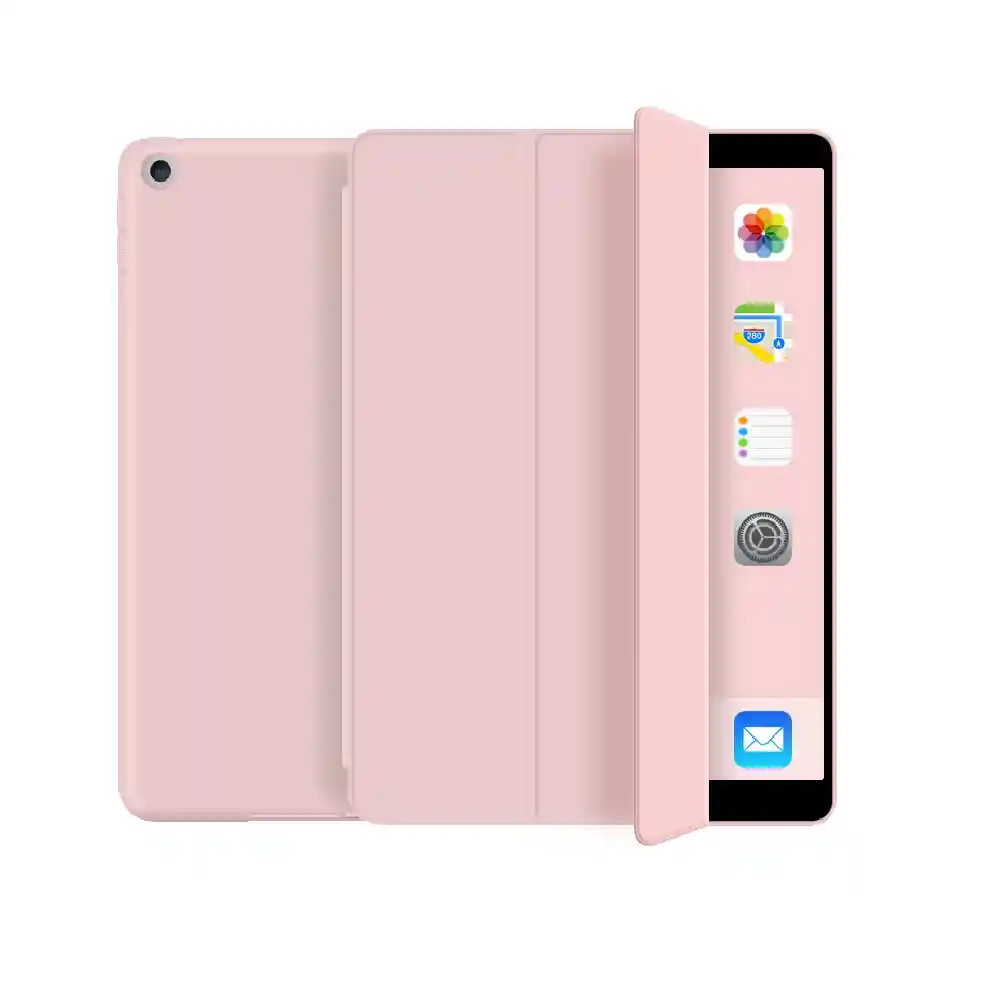 Estuche Protector Tipo Smart Cover Magnético Para Ipad 2, 3 Y 4 Retina (9.7 Pulgadas) Color Rosado