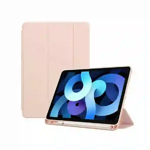 Estuche Protector Para Ipad 2 3 4 Smart Cover Magnetico Tpu - Rosado