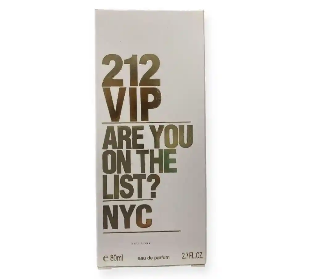 Perfume 212 Vip Carolina Herrera Genérica Aaa X 80ml