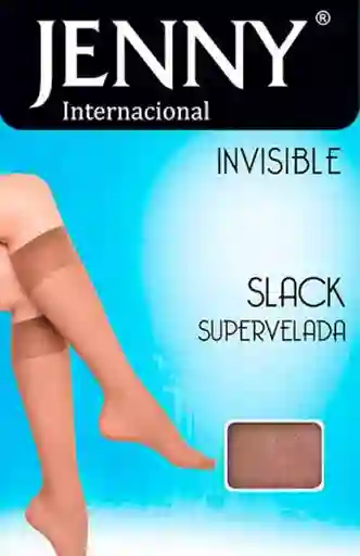 Media Super Velada Jenny Slack Hasta La Rodilla Talla Unica Color Natural