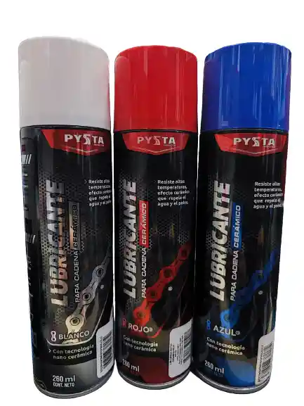 Lubricante 260ml Protector Cadena Cerámico Pysta Moto Bici