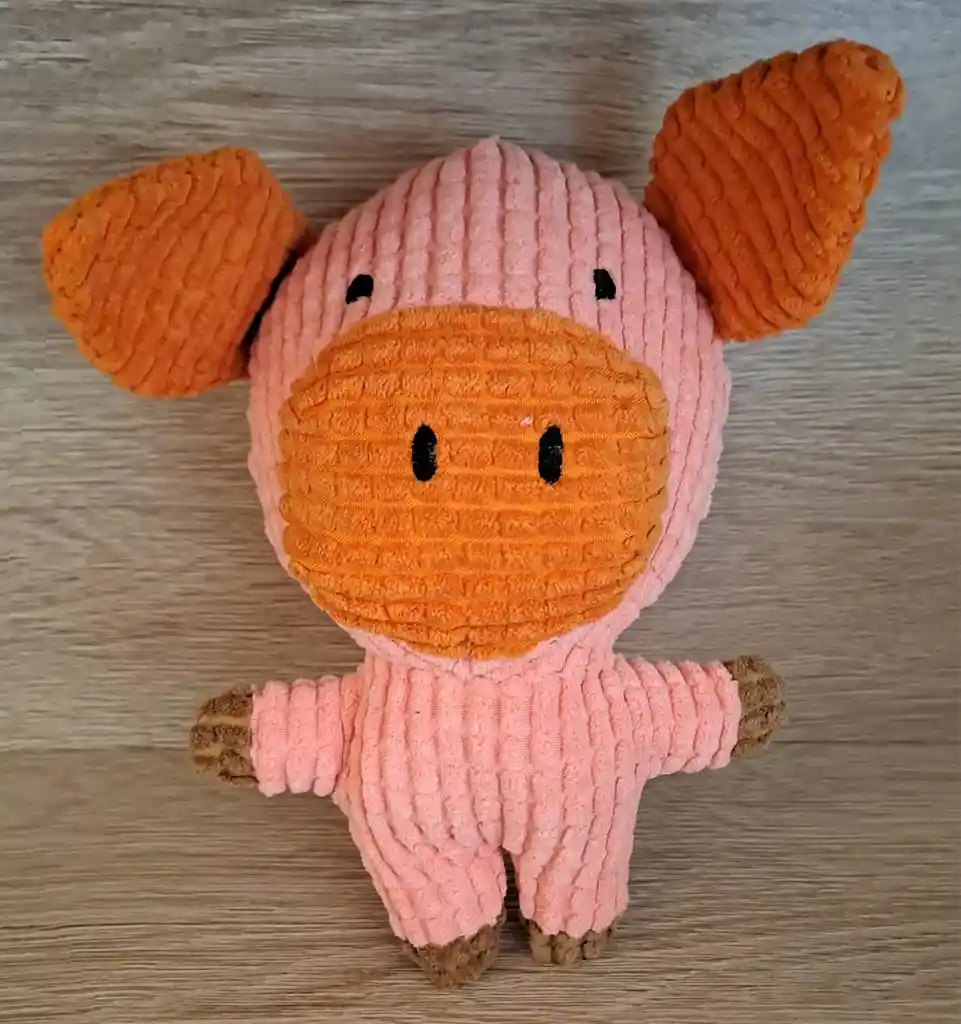 Juguete De Peluche Para Mascotas De Cerdo Color Rosado