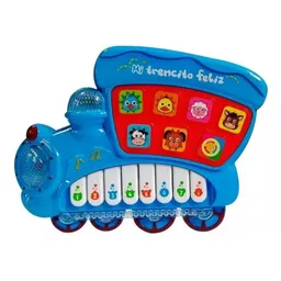 Piano Tren Interactivo Sonido Animales Y Numeros + Baterias Dayoshop