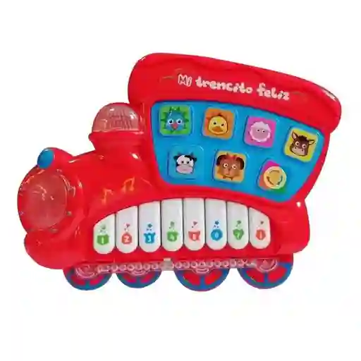 Piano Tren Interactivo Sonido Animales Y Numeros + Baterias Dayoshop
