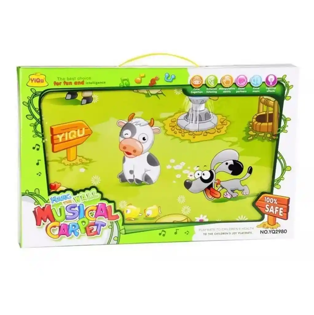Tapete Alfombra Musical Animales Infantil Granja + Baterias Dayoshop