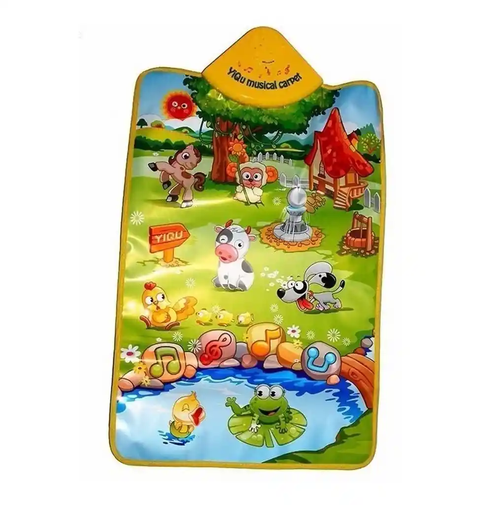 Tapete Alfombra Musical Animales Infantil Granja + Baterias Dayoshop