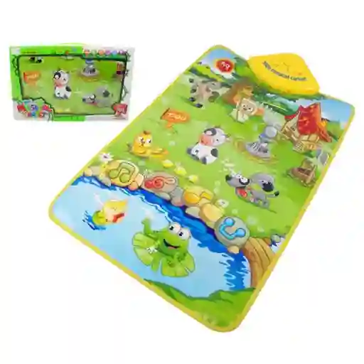 Tapete Alfombra Musical Animales Infantil Granja + Baterias Dayoshop