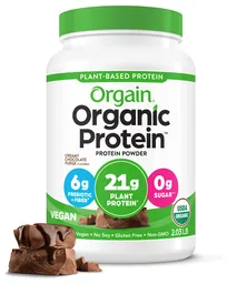 Orgain Organic Protein Proteína Orgánica 2.03 Lb Chocolate