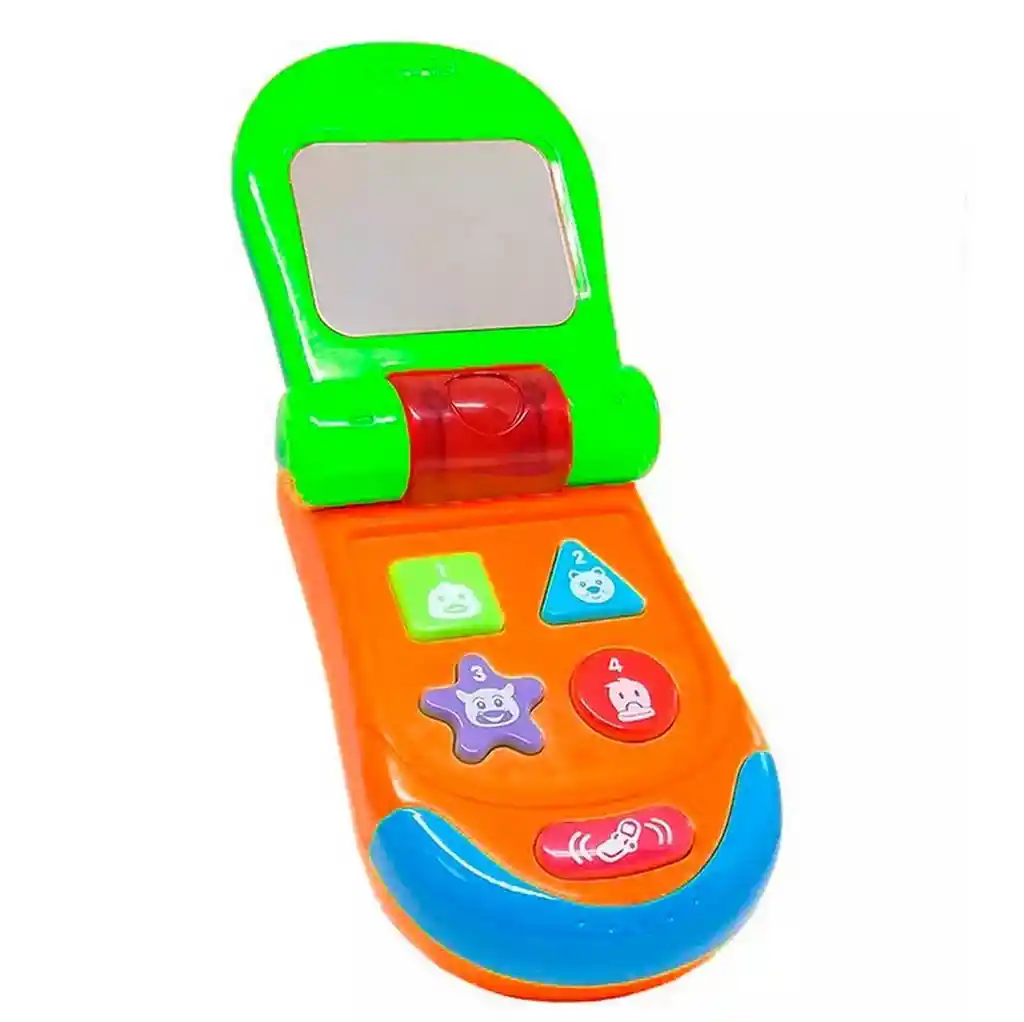 Teléfono Celular Pato Juguete Luces Bebe Niños + Baterias Dayoshop