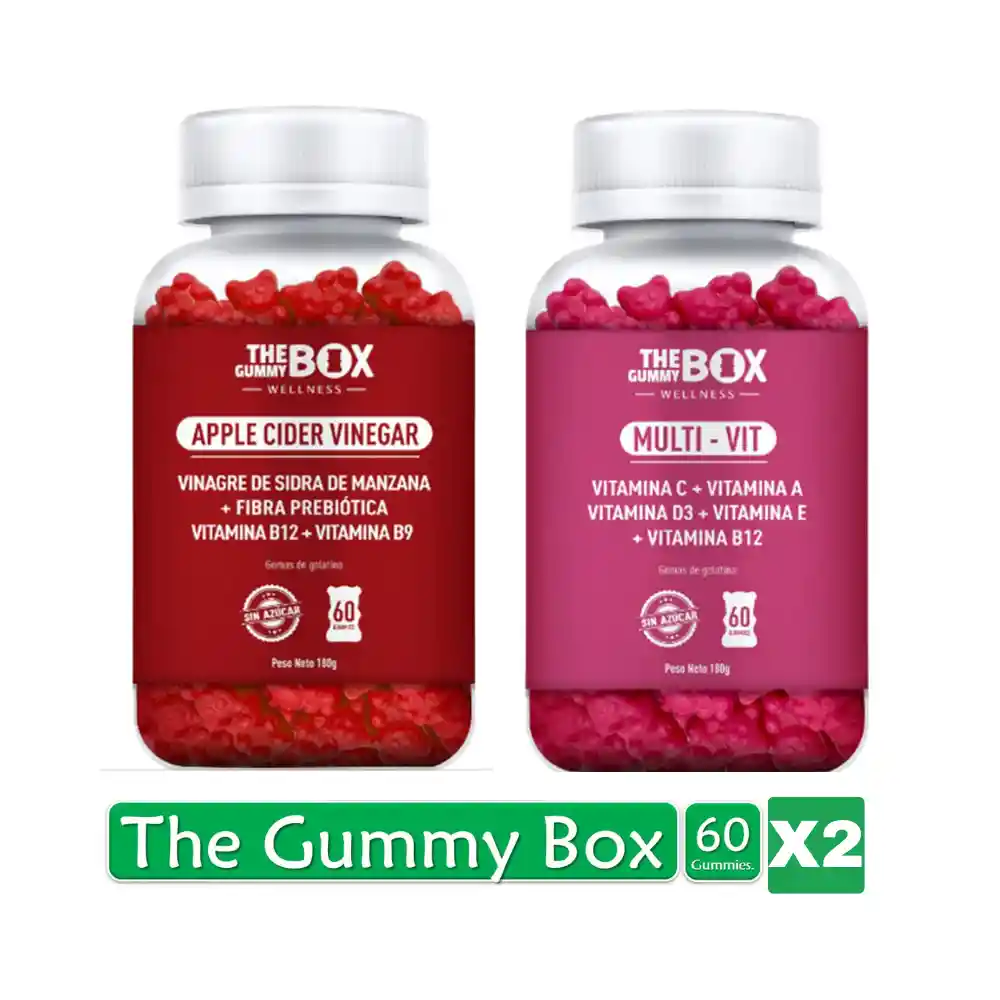  The Gummy Box Vitamina Sidra De Manzana Y  Multivit  