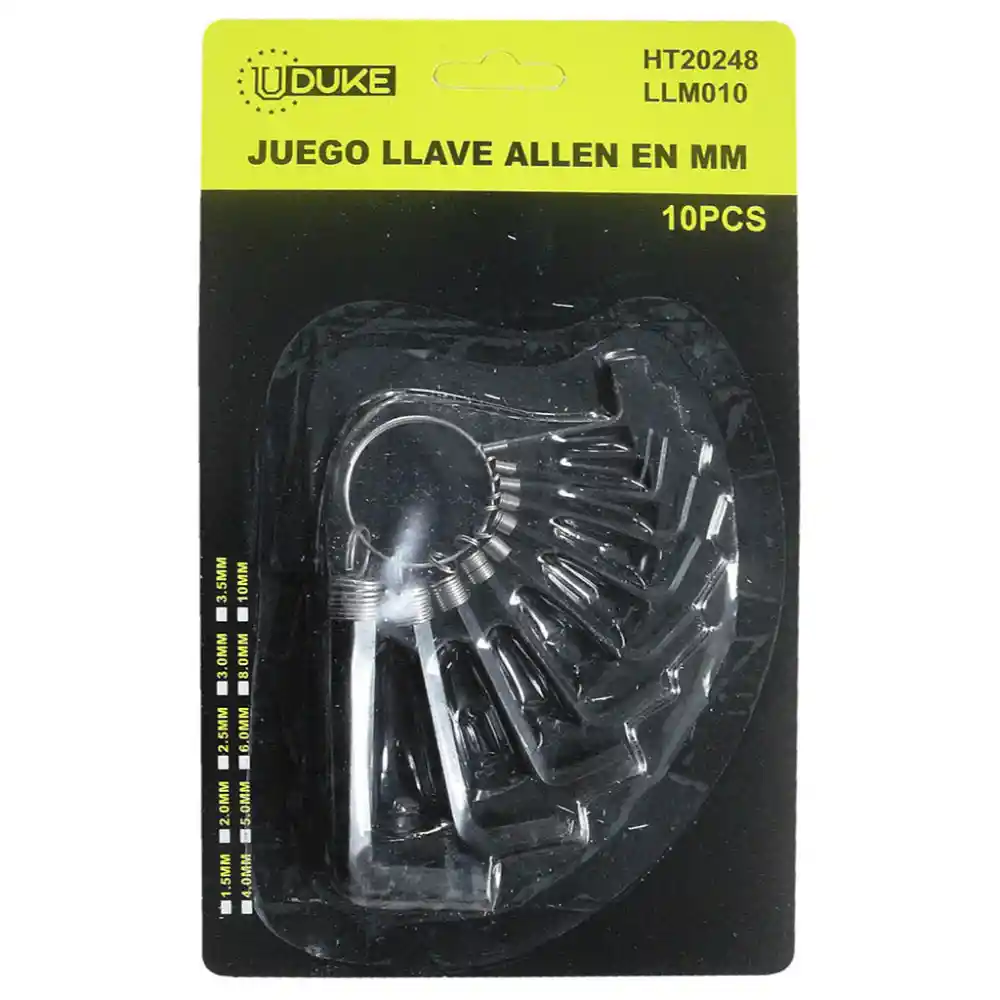 Alem Blister Uduke Juego X 10 Pcs Mm (llm010)(ht20248)