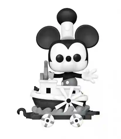 Funko Pop "amazon Exclusive" Mickey In Steamboat Car