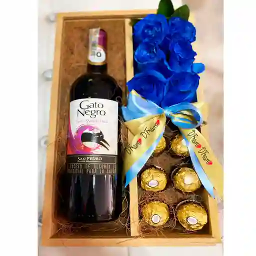 Vinera Con Rosas Y Chocolates