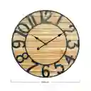 Reloj De Pared Decorativo San Benito Hierro Y Madera