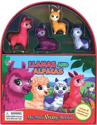 Libro Para Niños Y Juego 2 En 1 Figuras Llamas Animales