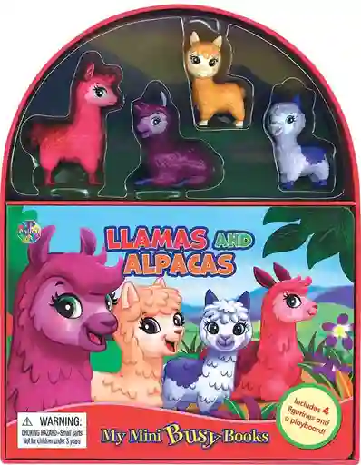 Libro Para Niños Y Juego 2 En 1 Figuras Llamas Animales