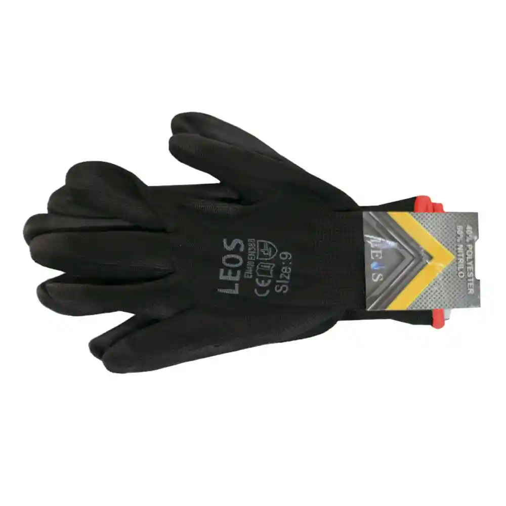 Guante Nitrilo Seguridad Negro Talla Xl-10