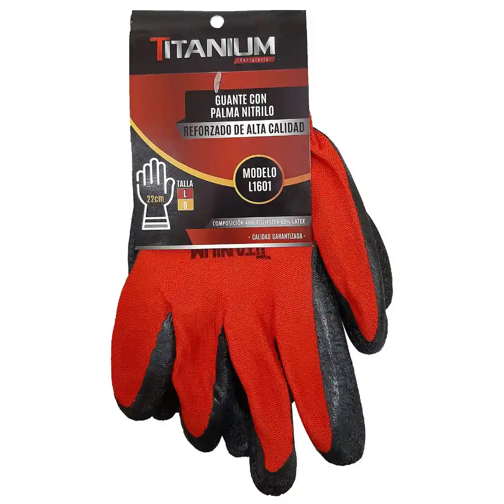  Guante Nitrilo Re Forza Do Impermeable Talla 9L (Fsi13) (Norma Ansi) 