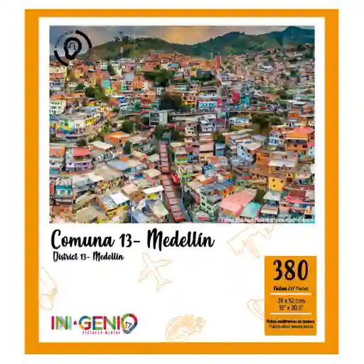 Rompecabezas En Madera Multiformas Comuna 13, Medellín – Colección Colombia