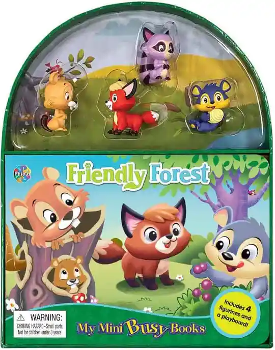 Libro Para Niños Y Juego 2 En 1 Figuras Amigos Del Bosque