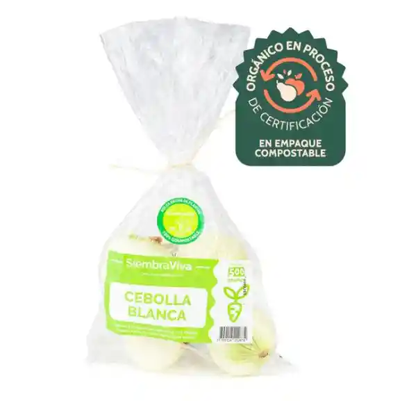 Cebolla Blanca 500gr (4 A 5 Unidades)