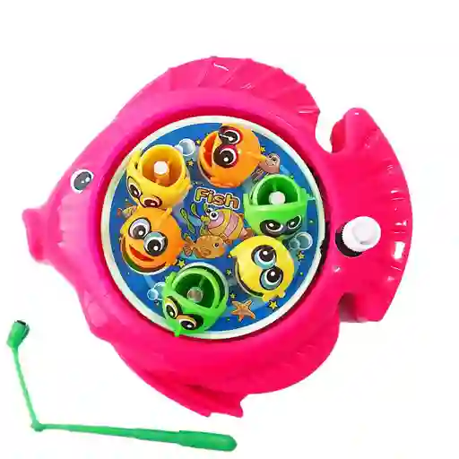 Juego De Pesca Iman Juguete Giratorio Infantil Pez Fucsia Dayoshop