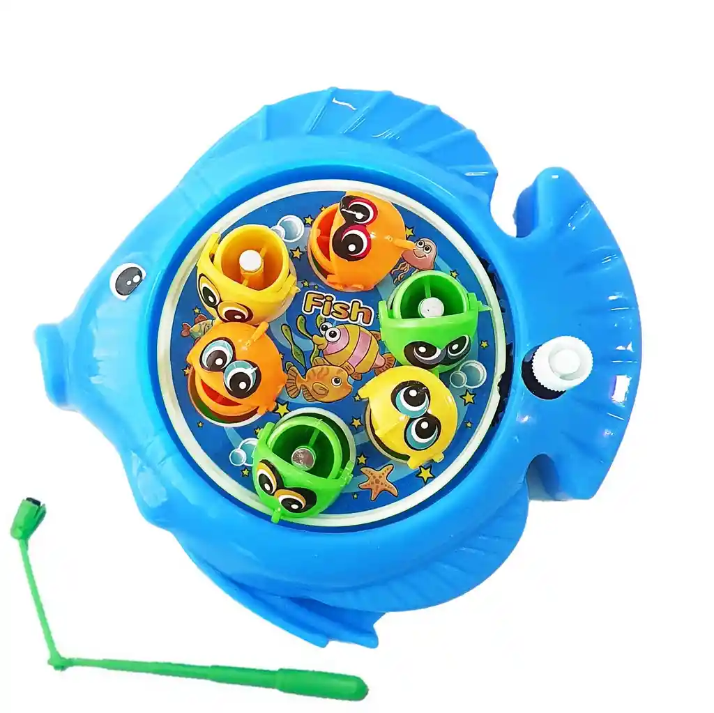 Juego De Pesca Iman Juguete Giratorio Infantil Pez Azul Dayoshop