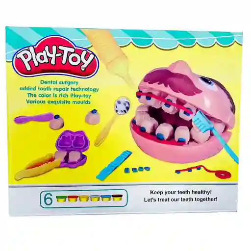 Set / Kit Dentista Doctor Muelitas Plastilina Juguete Dayoshop