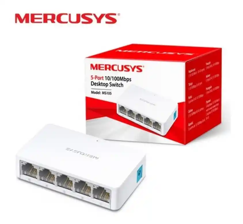 Switch Escritorio De 5 Puertos 1-100mbps Mercusys