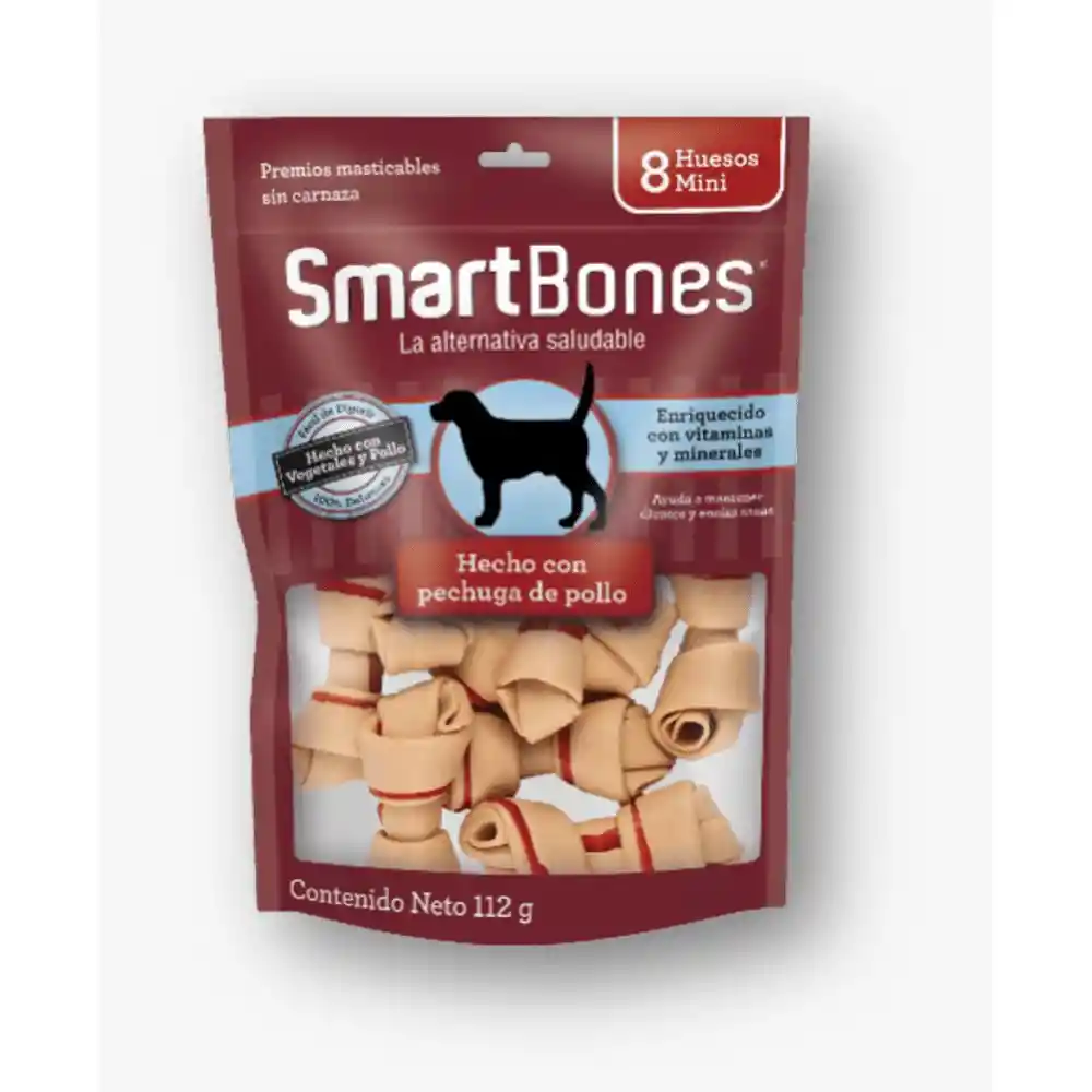  Snack Hueso  SmartBones  Pollo Mini X 8 Und 